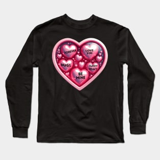 Valentine's Day Hearts Long Sleeve T-Shirt